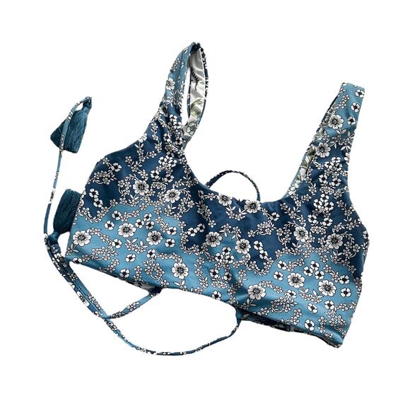 Maagi EUC Reversible Victorian Wall Guinea Tie Up Bikini Top - Picture 7 of 8